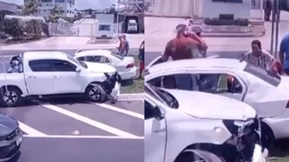 VÍDEO: prefeito David Almeida sofre acidente de carro no Tarumã, Zona Oeste de Manaus 
