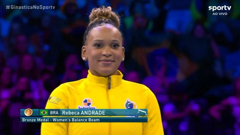 VÍDEO: Rebeca Andrade conquista bronze na trave do Mundial de Ginástica