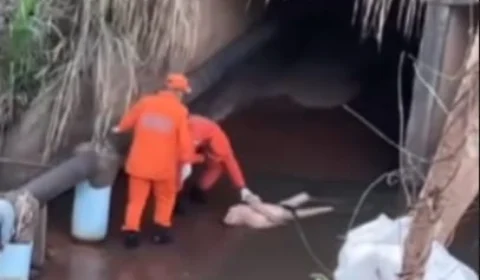 VÍDEO: homem é resgatado de córrego com hipotermia em Paraíso do Tocantins