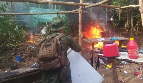 Operação das Forças Armadas destrói 5 acampamentos na Terra Yanomami em RR
