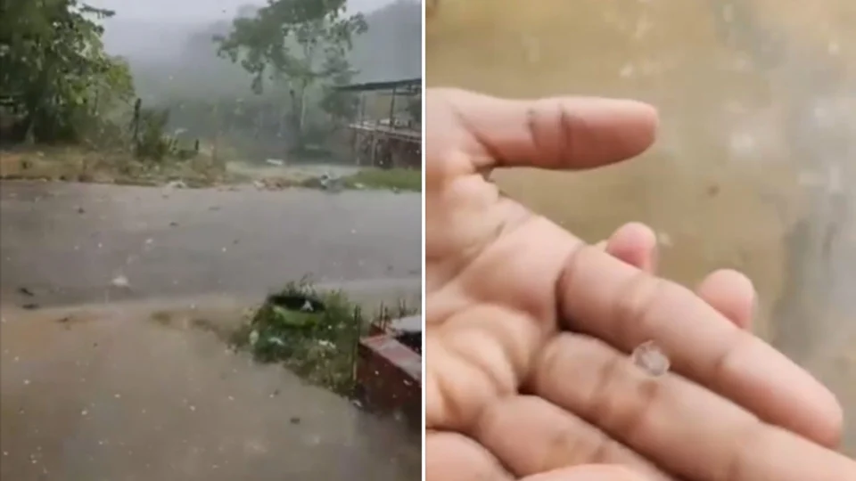 Moradores do Amazonas registram chuva de granizo no interior