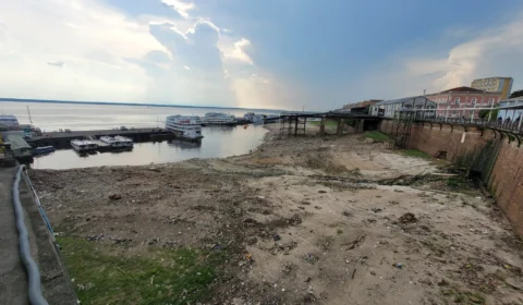 Seca no AM: Rio Negro volta a ficar abaixo de 13 m em Manaus