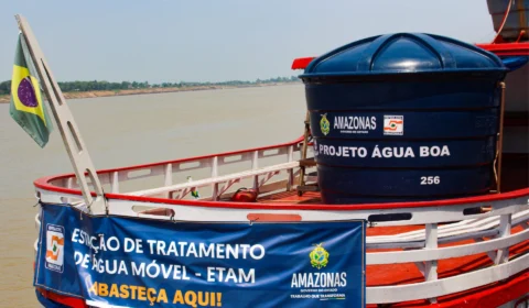 Seca no AM: Estação de Tratamento de Água é instalada no Careiro da Várzea