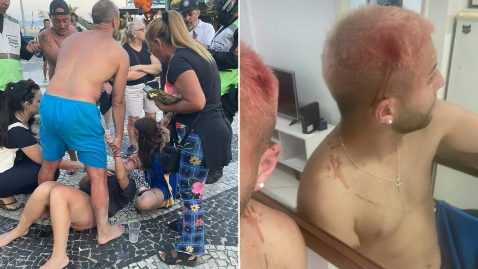 Torcedores do Fluminense agridem grupo de argentinos no Rio de Janeiro