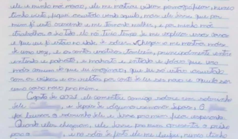 Em carta, adolescente diz que era abusada e obrigada a usar anabolizante em SP