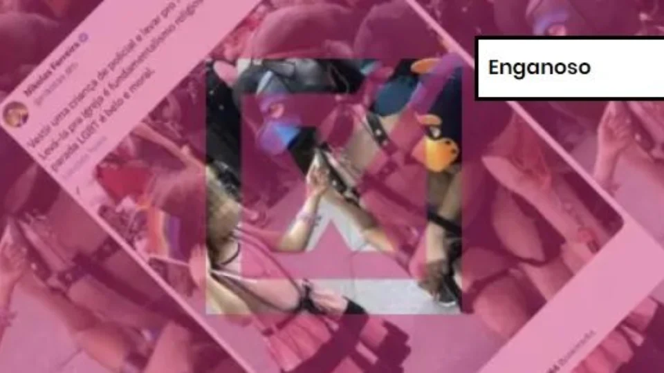 Projeto Comprova: Foto de menina interagindo com homens fantasiados de cães é de Parada LGBT+ de Montreal, em 2019