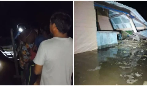 VÍDEO: desmoronamento destrói casas e prejudica famílias no interior do AM