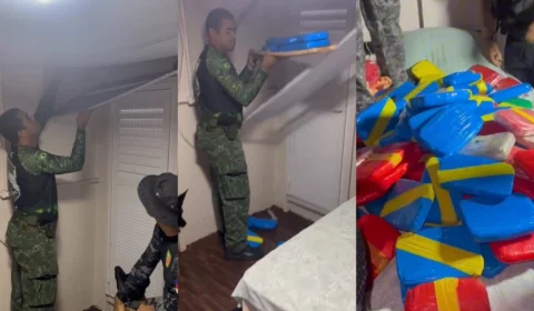 VÍDEO: mais de 250 kg de drogas são encontradas em forro de camarote de barco no AM   