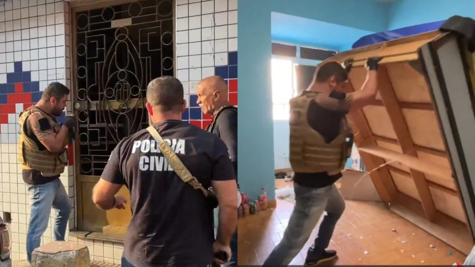 VÍDEO: operação policial contra tráfico de drogas é realizada em hotéis do Centro de Manaus