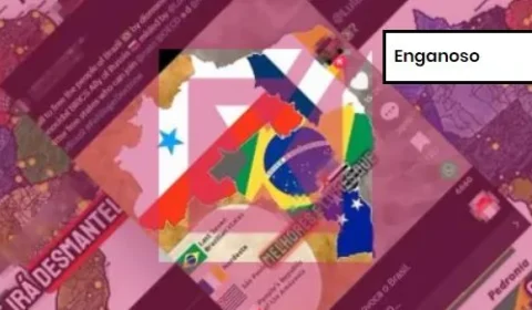 Projeto Comprova: Homem que pede divisão do Brasil não é membro da Otan