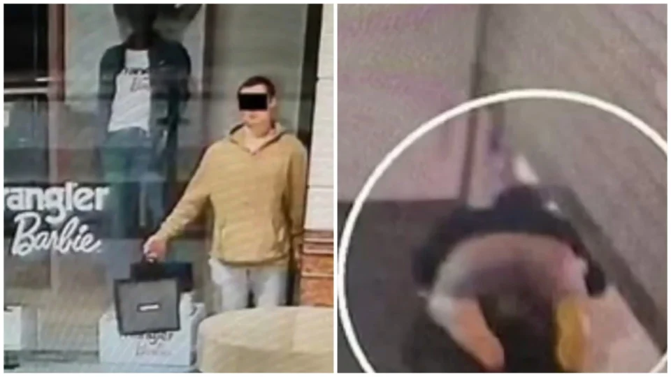 VÍDEO: homem se finge de manequim para furtar shopping na Polônia