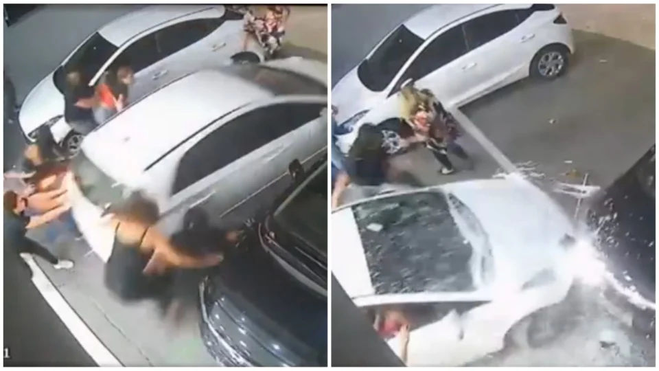 VÍDEO: mulher atropela grupo após confusão em estacionamento de salão em SP
