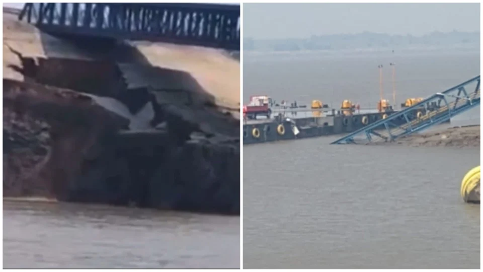 VÍDEO: parte do porto de Itacoatiara-AM desaba após passagem de navio