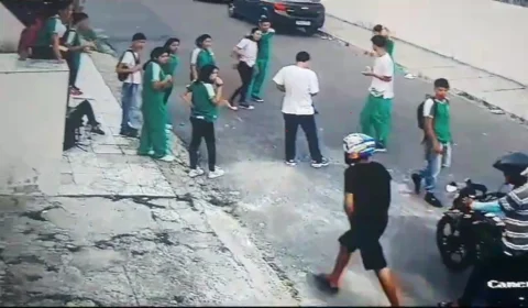 VÍDEO: alunos são assaltados em frente de escola da Cidade Nova, em Manaus