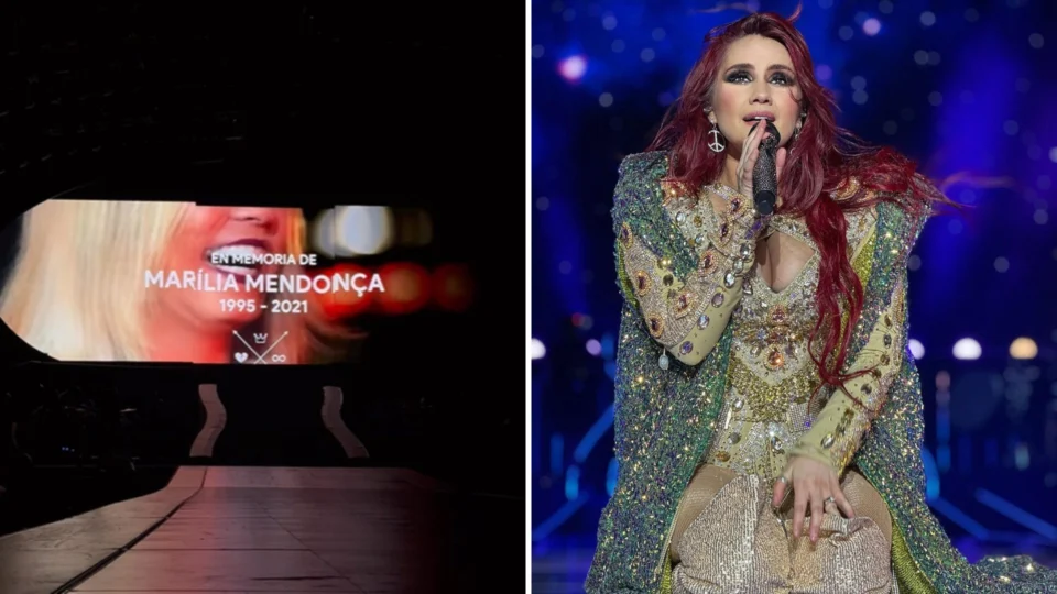 Dulce Maria homenageia Marília Mendonça em show de São Paulo