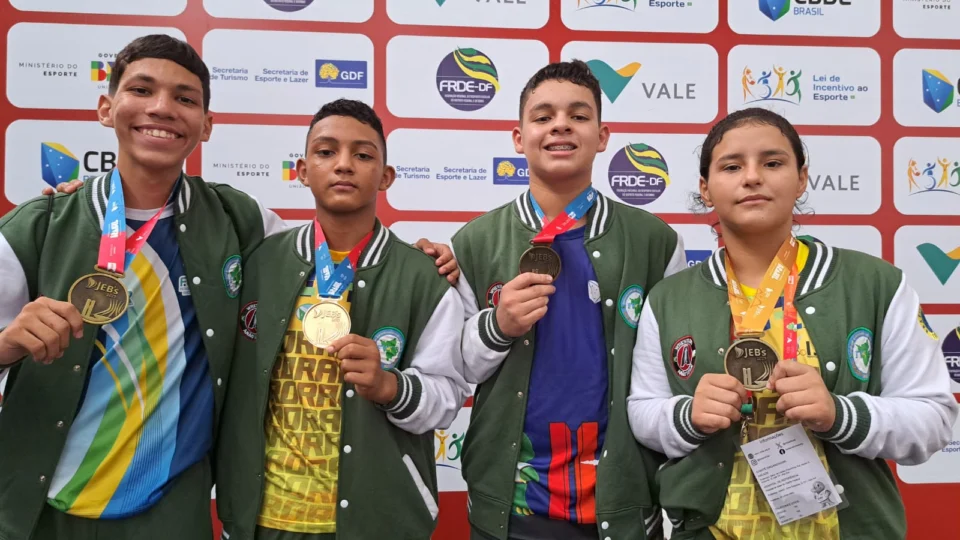 Alunos de RR conquistam ouro e medalhas nos Jogos Escolares Brasileiros