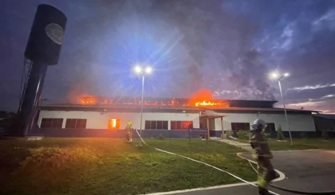 Incêndio de grandes proporções destrói alojamento do Cieps na capital do Acre
