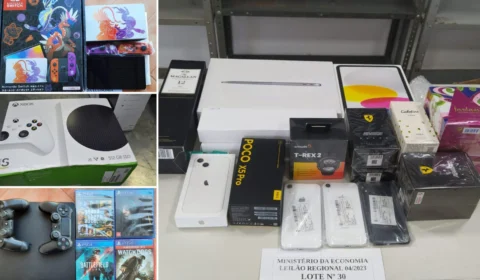 RF de Belém realiza leilão online de celulares, videogames e outros itens