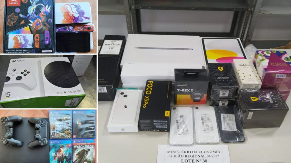 RF de Belém realiza leilão online de celulares, videogames e outros itens