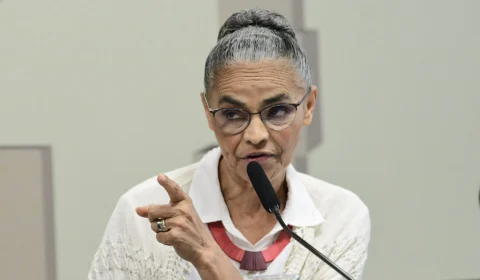 Marina Silva depõe na CPI das ONGs, presidida pelo senador Plínio Valério do AM