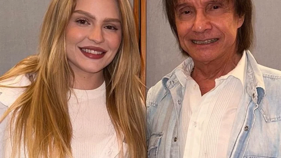 Roberto Carlos e Luísa Sonza ensaiam para especial de fim de ano