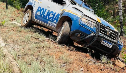 Soldado da PM morre após viatura capotar na rodovia TO-040 no Tocantins