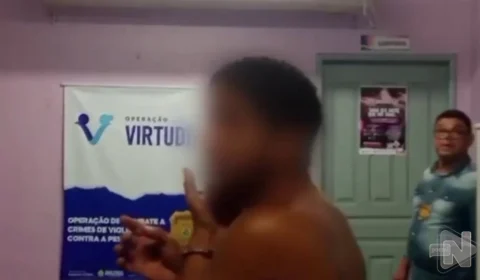 VÍDEO: homem é preso suspeito de abusar de criança de 8 anos no interior do AM