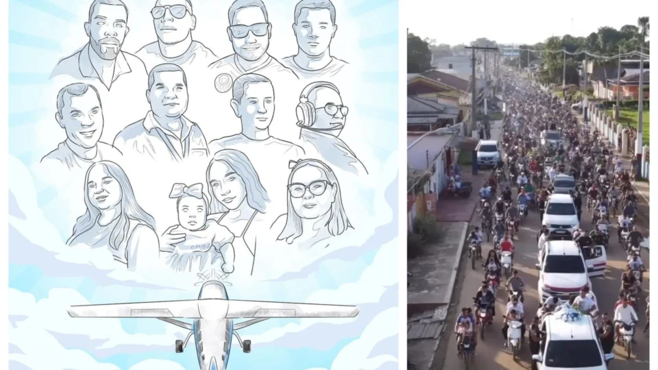 VÍDEO: Eirunepé homenageia vítimas do acidente de avião no Acre
