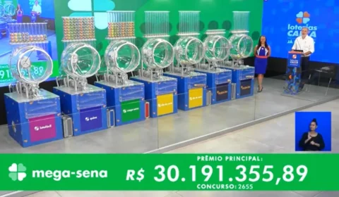 VÍDEO: confira números sorteados na Mega-Sena 2655 neste sábado, 11