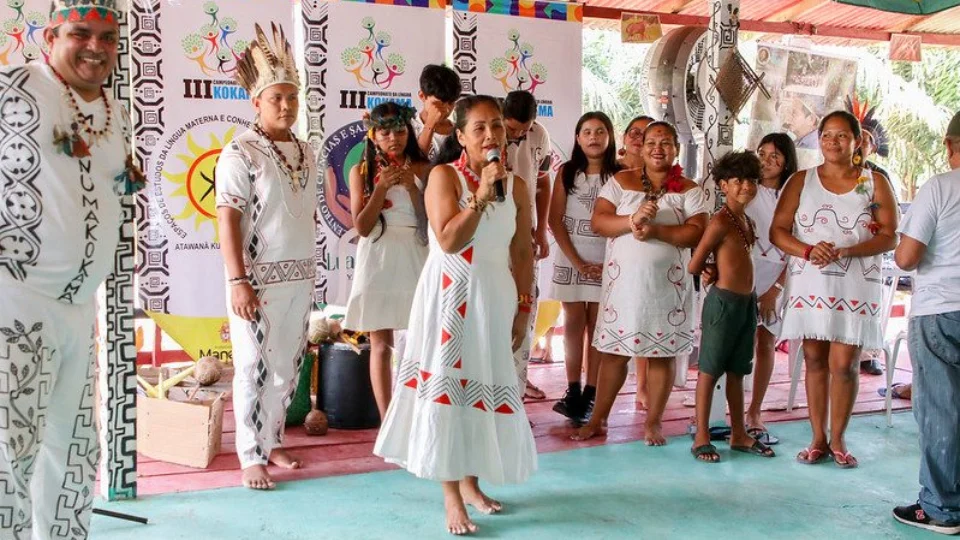 Alunos indígenas participam de Campeonato da Língua Kokama 