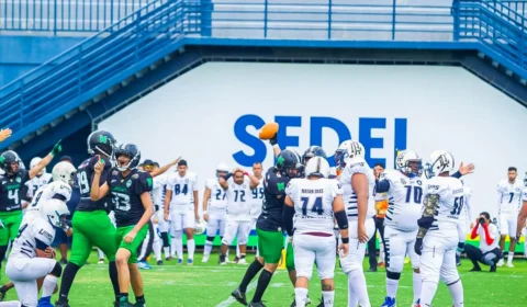 Arena da Amazônia recebe Liga Brasileira de Futebol Americano, em Manaus
