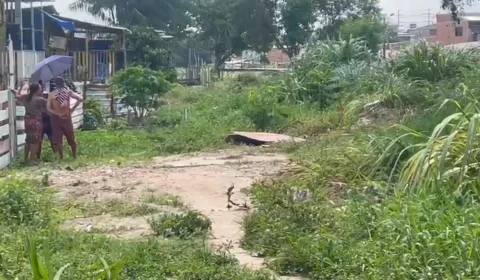 VÍDEO: suposto usuário de drogas é encontrado morto próximo a igarapé em Manaus