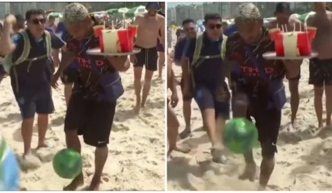 VÍDEO: brasileiro viraliza ao vencer argentinos na embaixadinhas