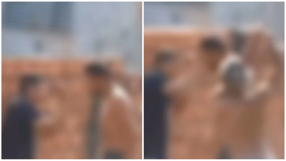 VÍDEO: suspeito de roubar bateria de caminhão é agredido com pau e facão