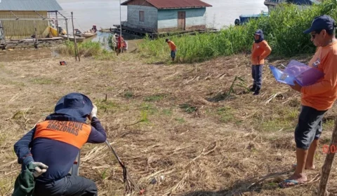 Tonantins: Defesa Civil instala nova estação de monitoramento de nível dos rios