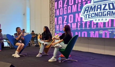 Influenciadoras Vivi e Croft fazem batem-papo no 2º dia do Amazon Tecnogame