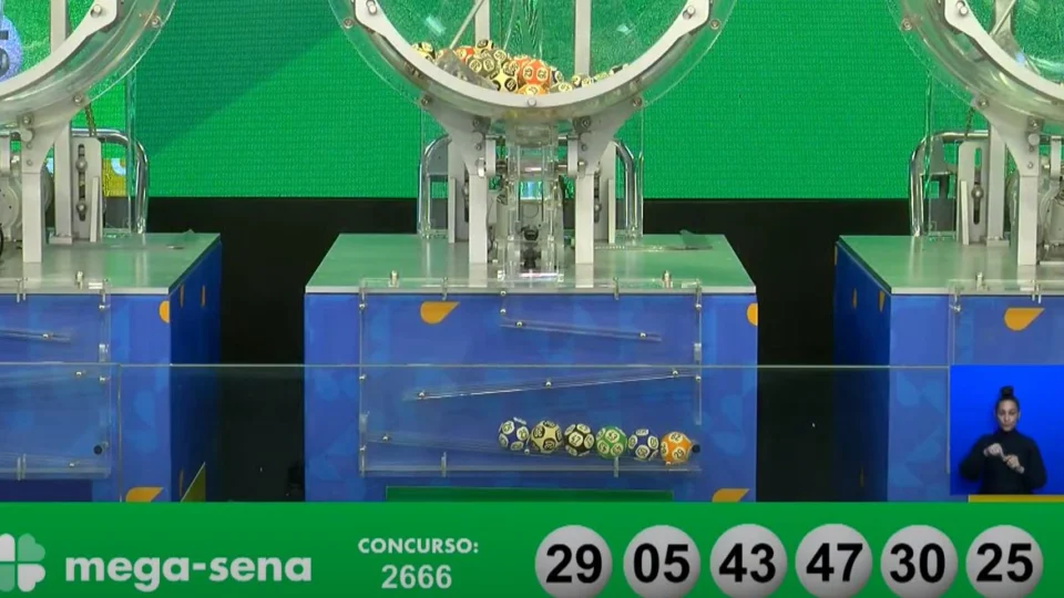 VÍDEO: confira os números sorteados da Mega-Sena 2.666 neste sábado, 9