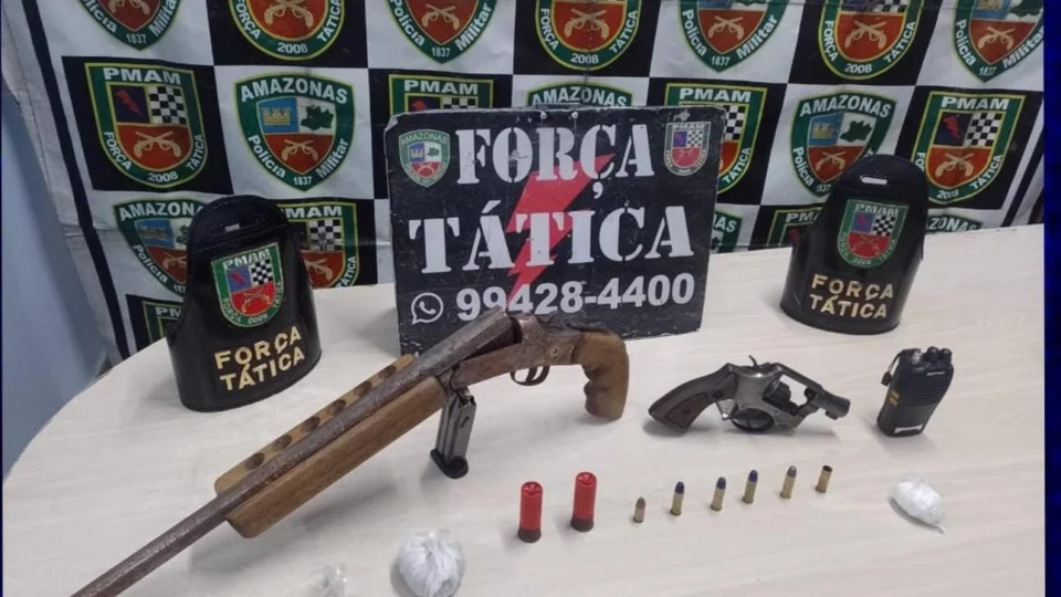 Em 24 horas, seis armas são apreendidas em ações policiais no AM