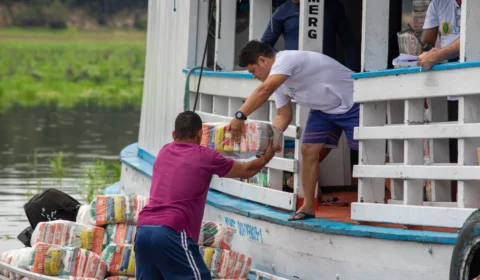 Seca no AM: parceria permite que ajuda humanitária chegue para mais de 4,7 mil famílias