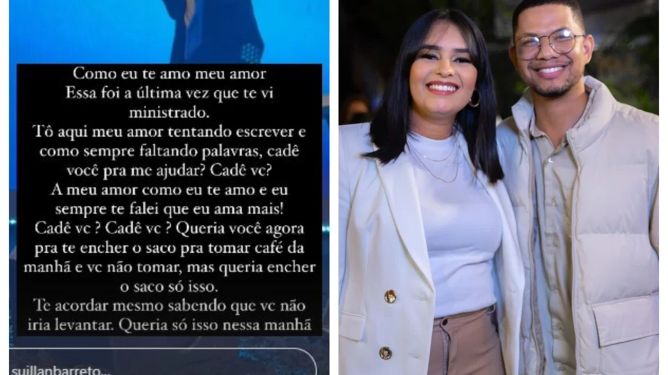 ‘Cadê você?’, lamenta esposa de cantor gospel que teve morte súbita na Bahia