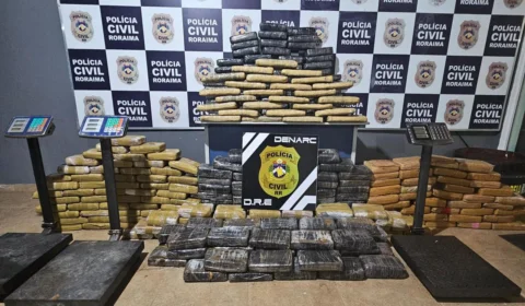 Dois garimpeiros são presos com 357 kg de drogas no interior de RR
