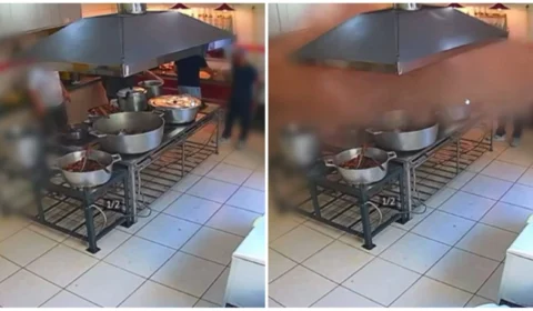 VÍDEO: panela de pressão explode em cozinha de igreja em Goiânia-GO