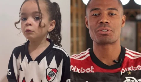 VÍDEO: torcedora mirim do River viraliza com despedida fofa a De la Cruz