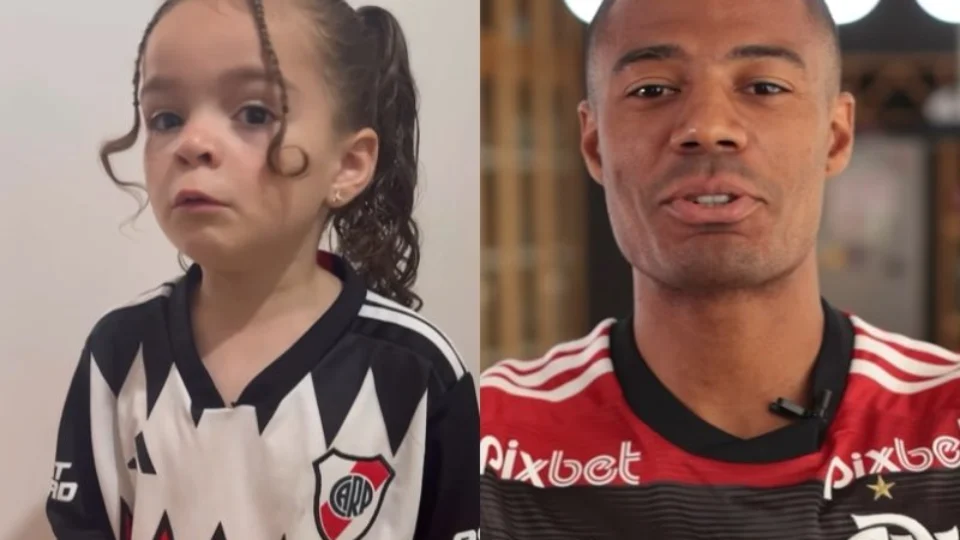 VÍDEO: torcedora mirim do River viraliza com despedida fofa a De la Cruz