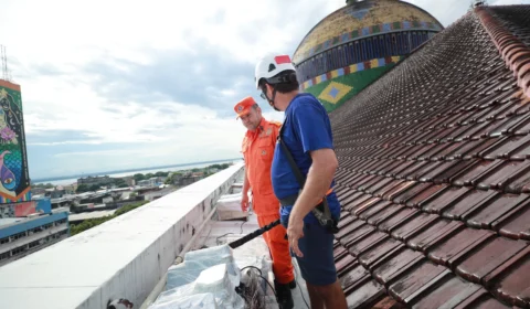 Réveillon do Largo: bombeiros fazem vistoria para show pirotécnico em Manaus