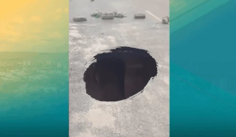 VÍDEO: cratera com mais de 5 metros de profundidade surge em Palmas