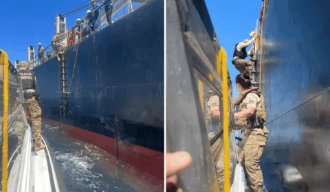 Cocaína é encontrada em casca de navio que ia para a África no PR