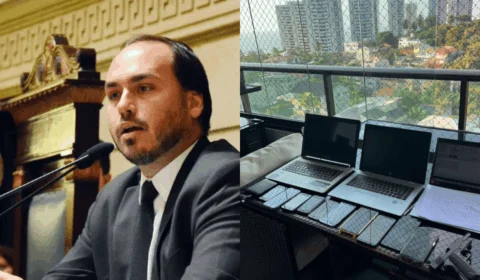 Em operação que mira Carlos Bolsonaro, PF apreende computador da Abin