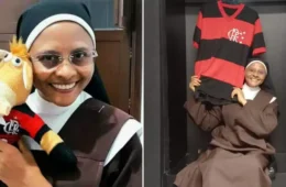 Freira flamenguista realiza sonho de conhecer o Maracanã e a sede do clube