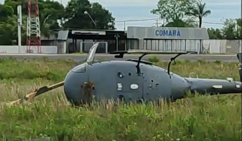 Helicóptero da Marinha sofre acidente perto de aeroporto em Manaus